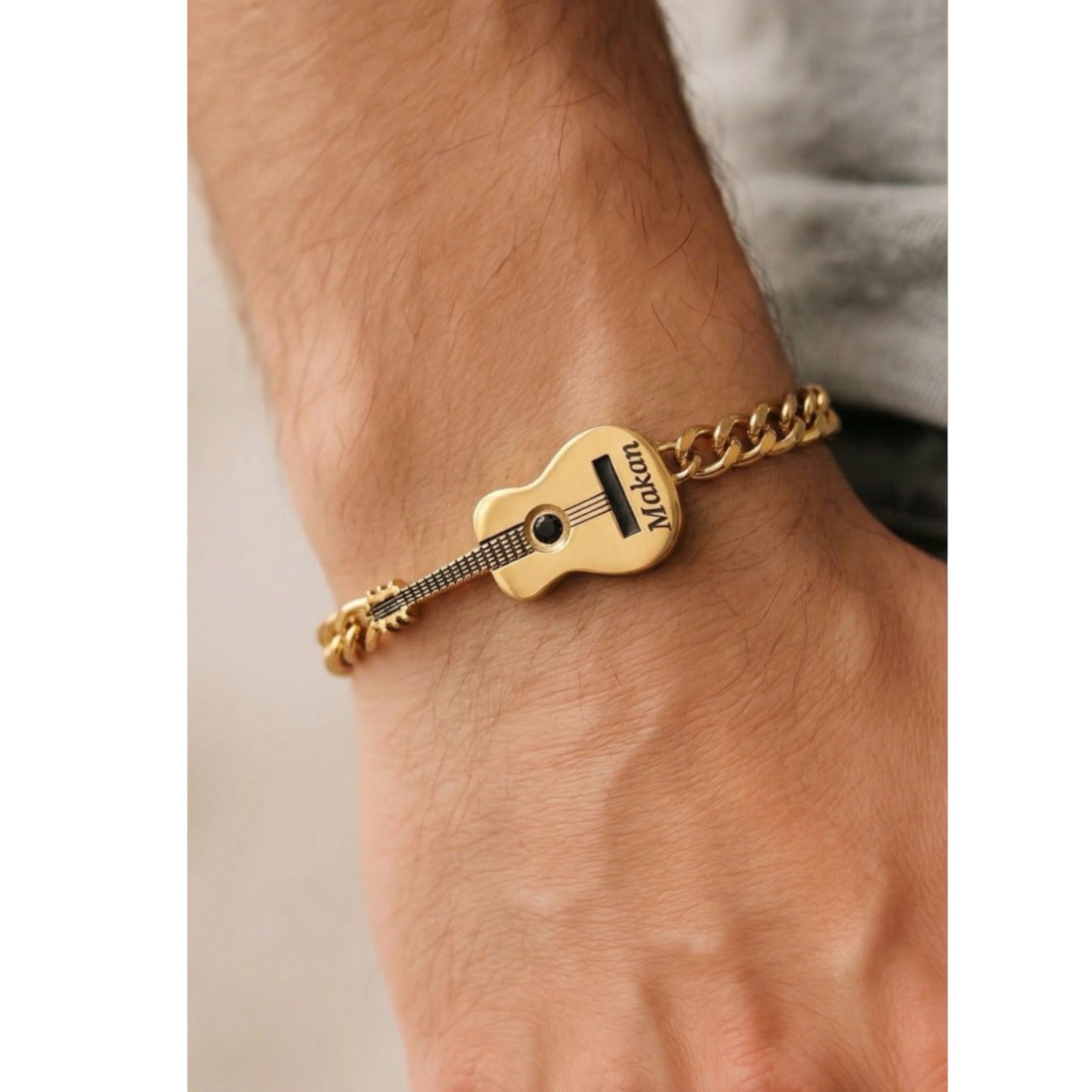 pulsera de guitarra con tu nombre