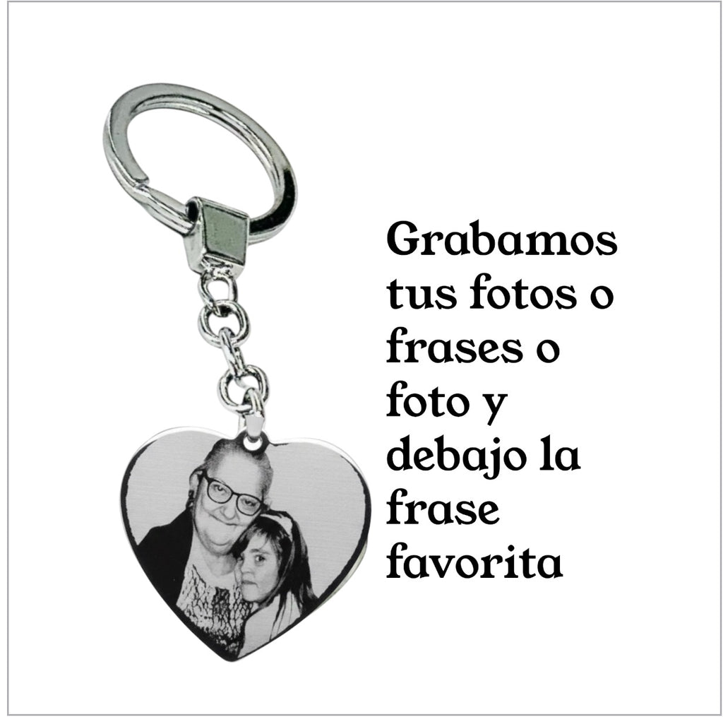 Llavero de corazón personalizado