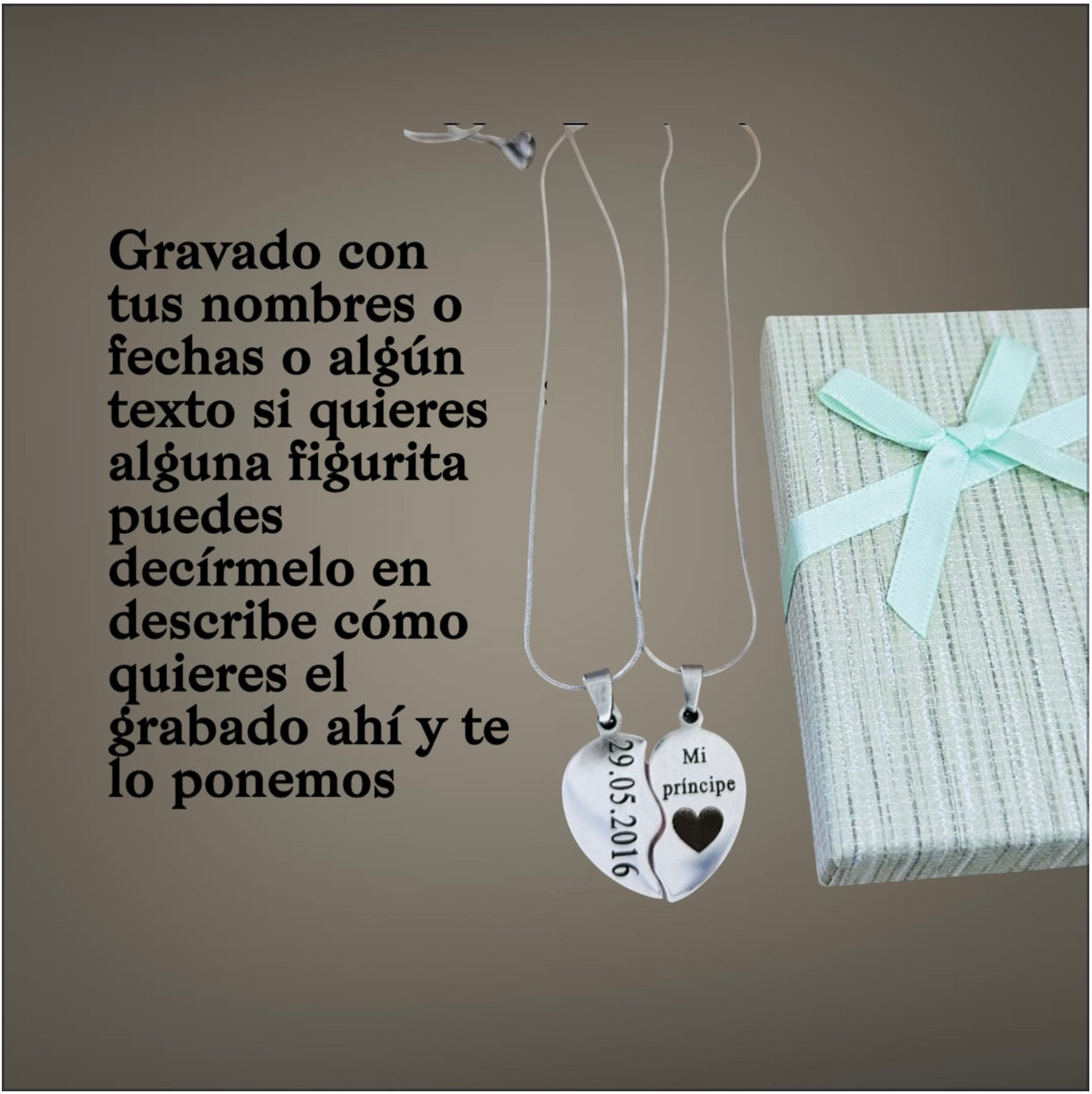 Corazón, doble personalizado a tu gusto