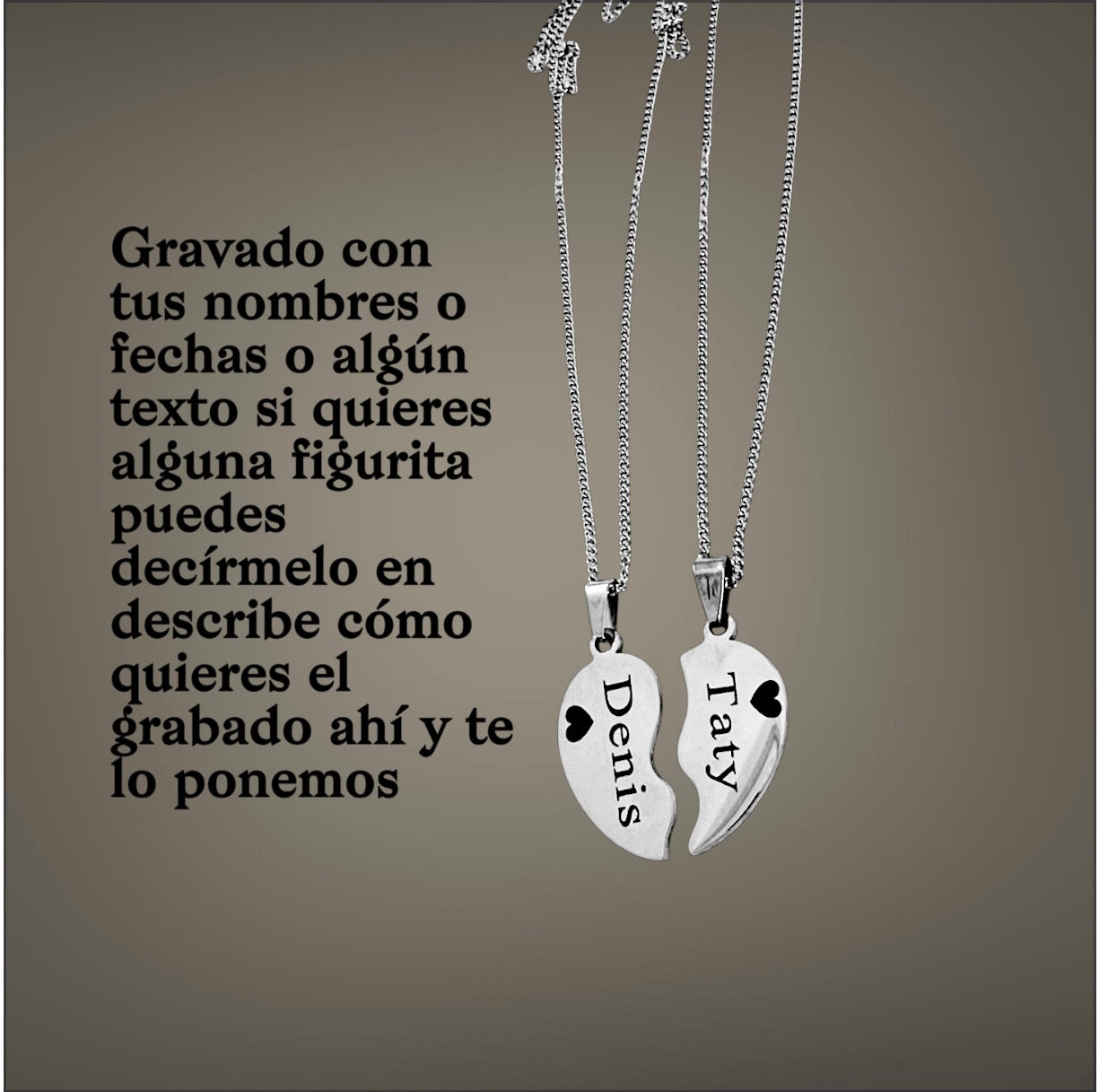 Corazón, doble personalizado a tu gusto