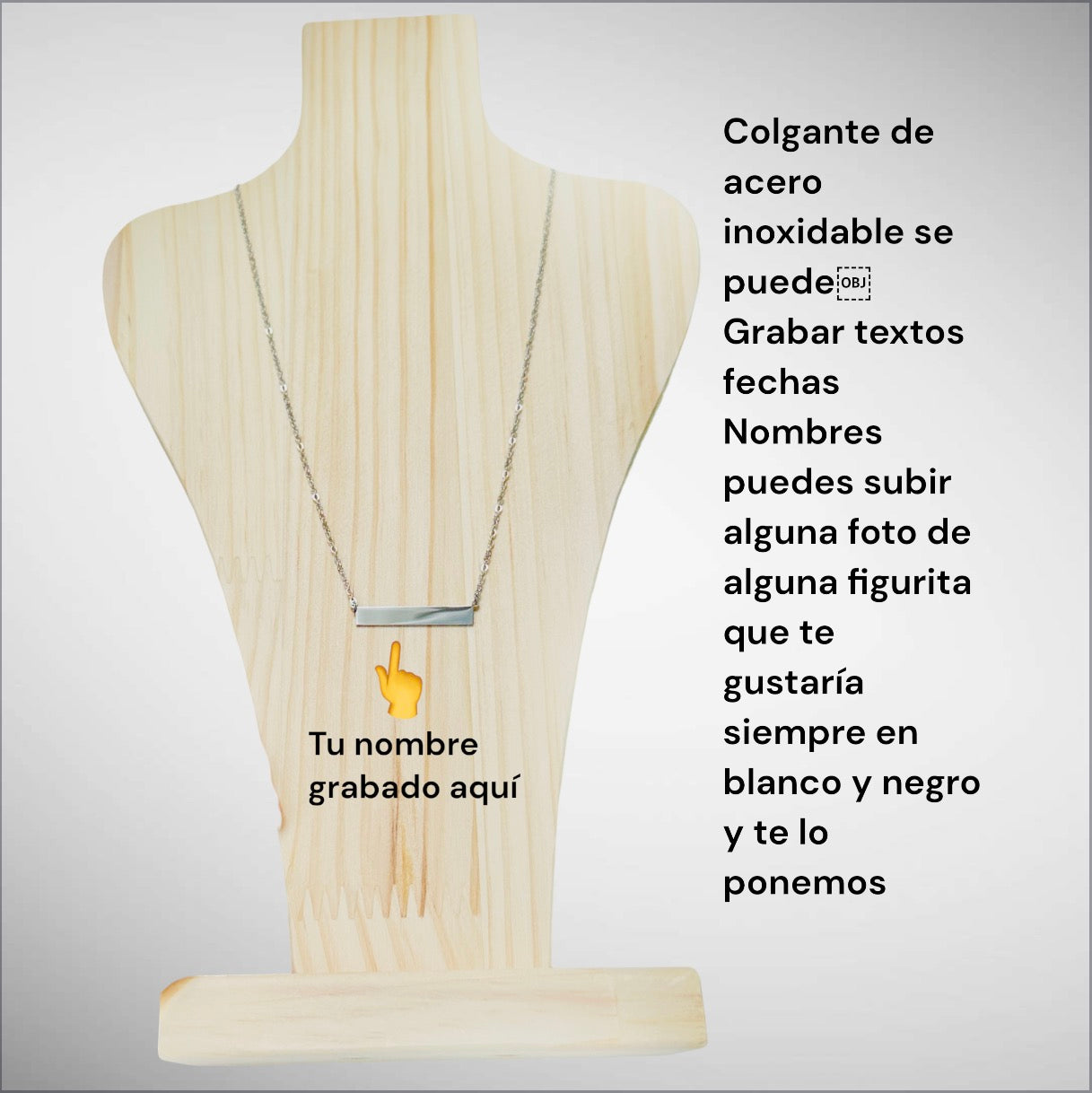 colgante personalizado