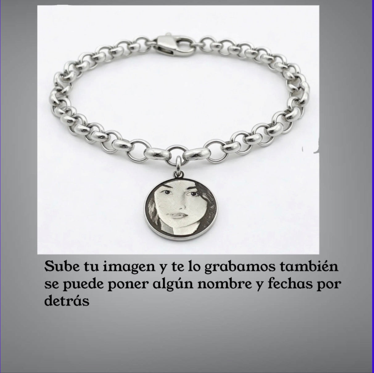 Pulseras con tu foto o nombres