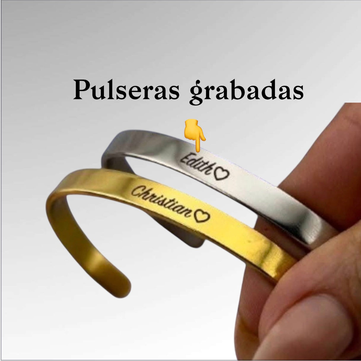 pulsera fina personalizados