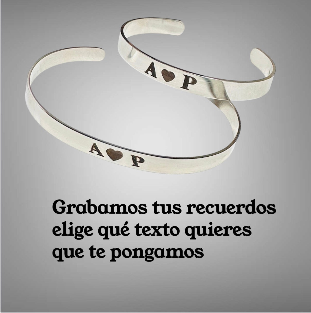 Pulseras de aro anchos personalizadas