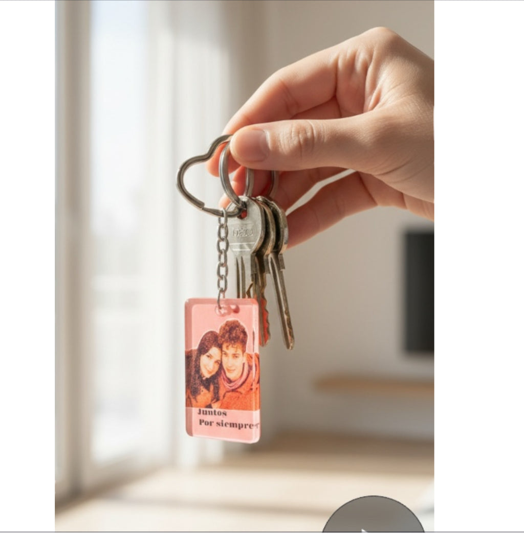 llavero metacrilato personalizado