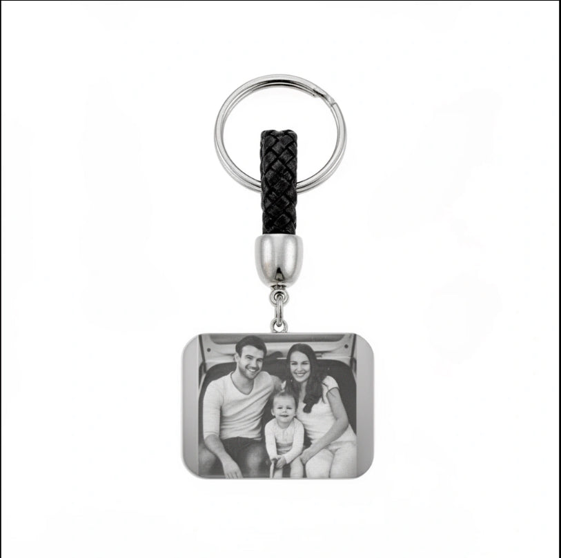 Llavero con cuero personalizado