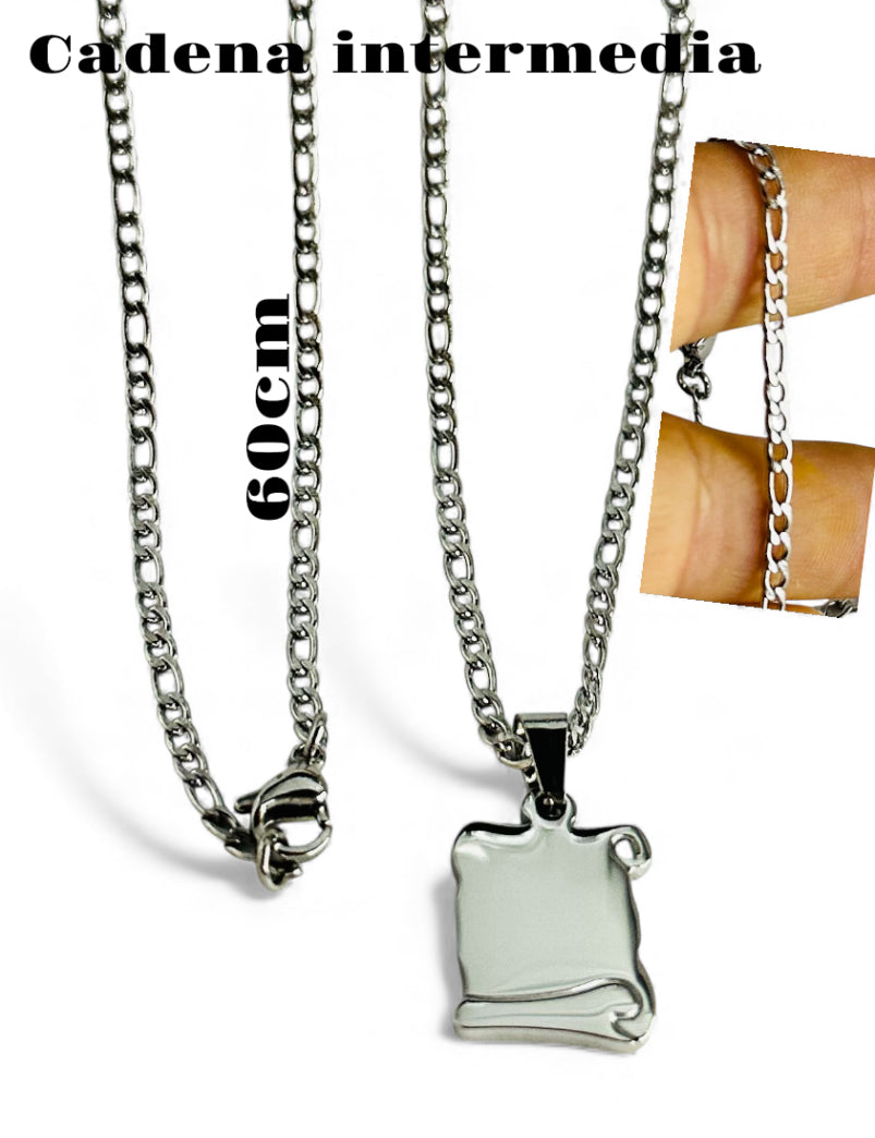 colgante de pergamino personalizado con tu foto o frase