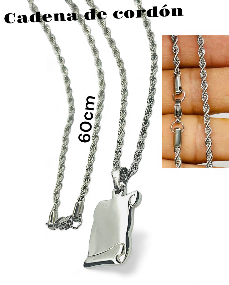 colgante de pergamino personalizado con tu foto o frase