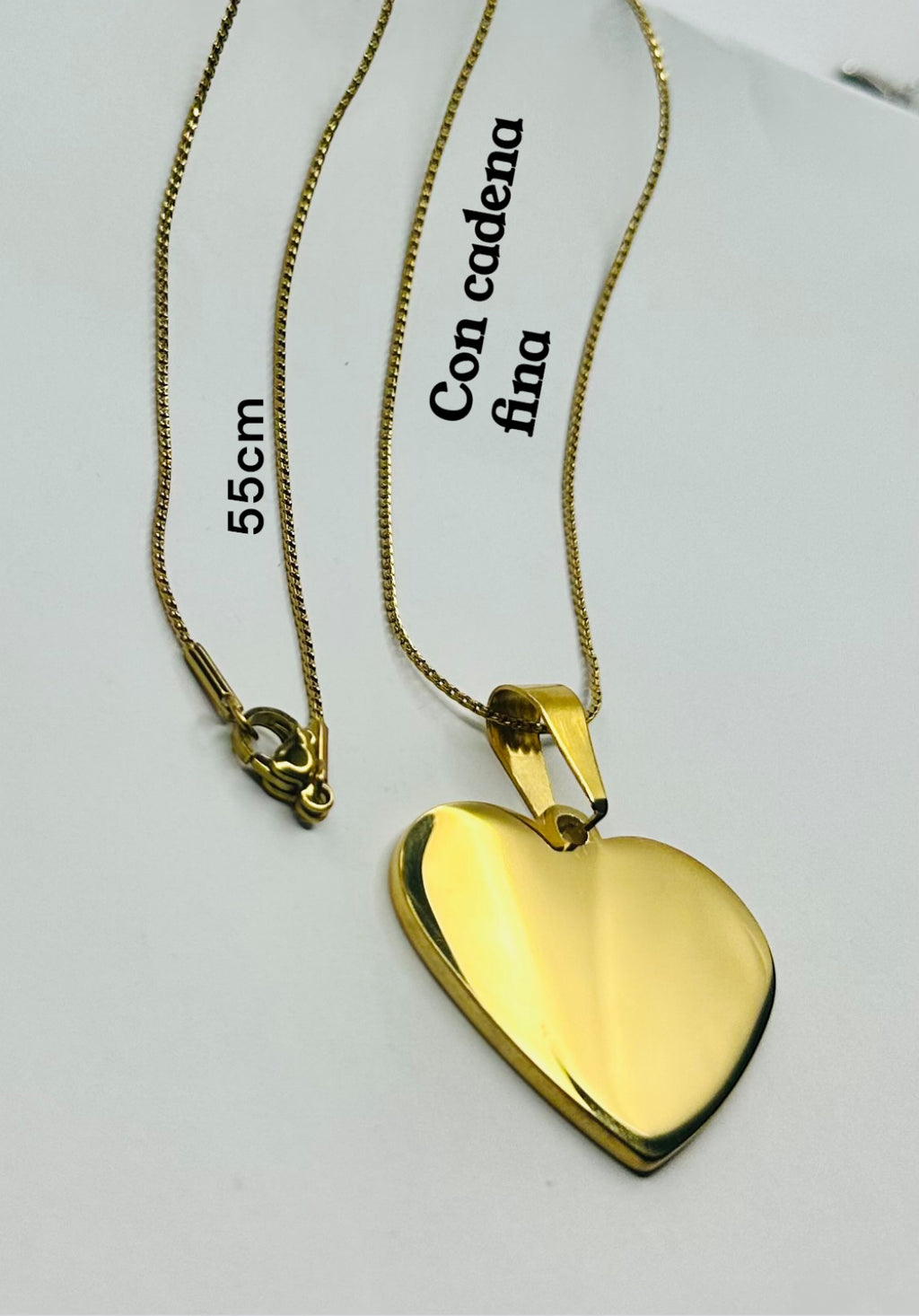 colgante de corazón personalizado con foto o frases