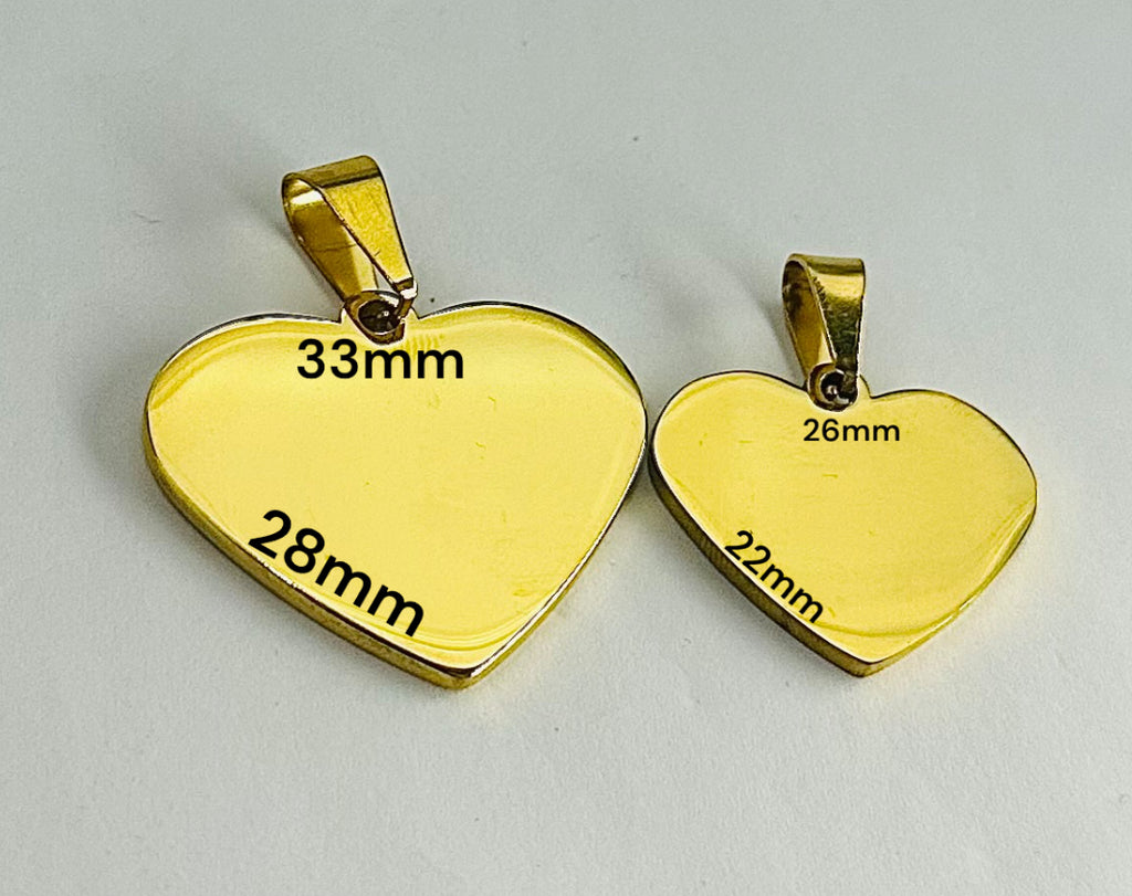 colgante de corazón personalizado con foto o frases