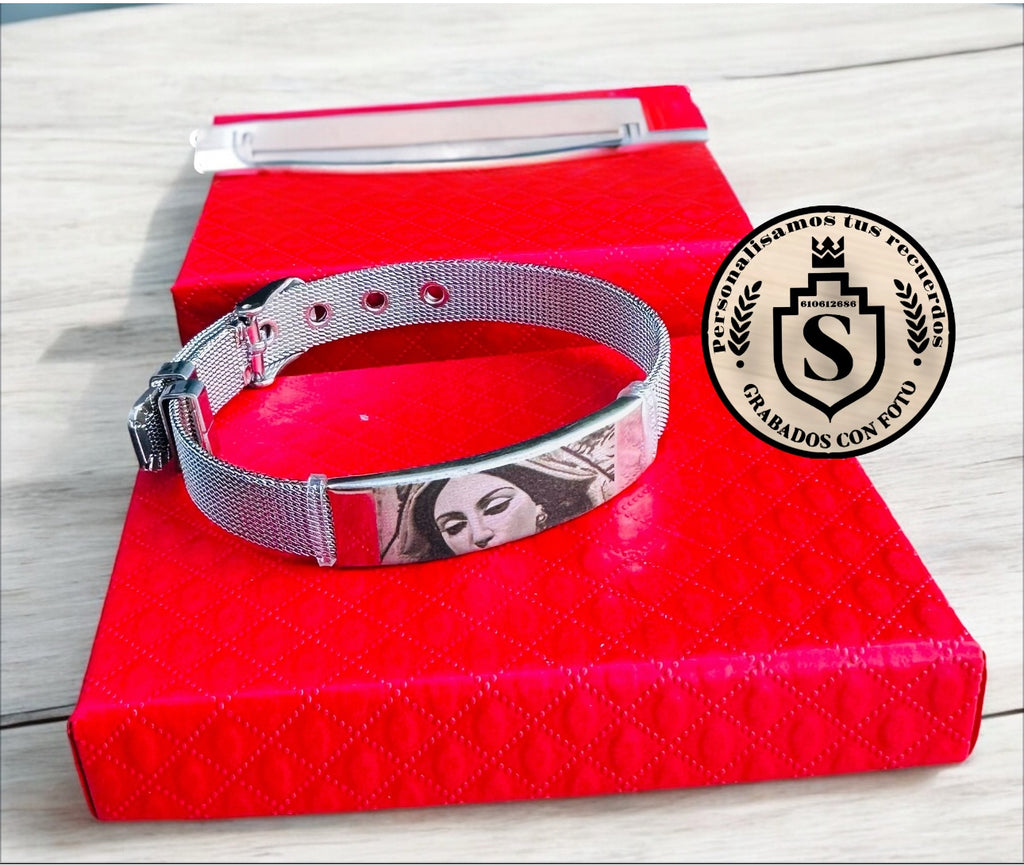 Pulsera todo de acero personalizada