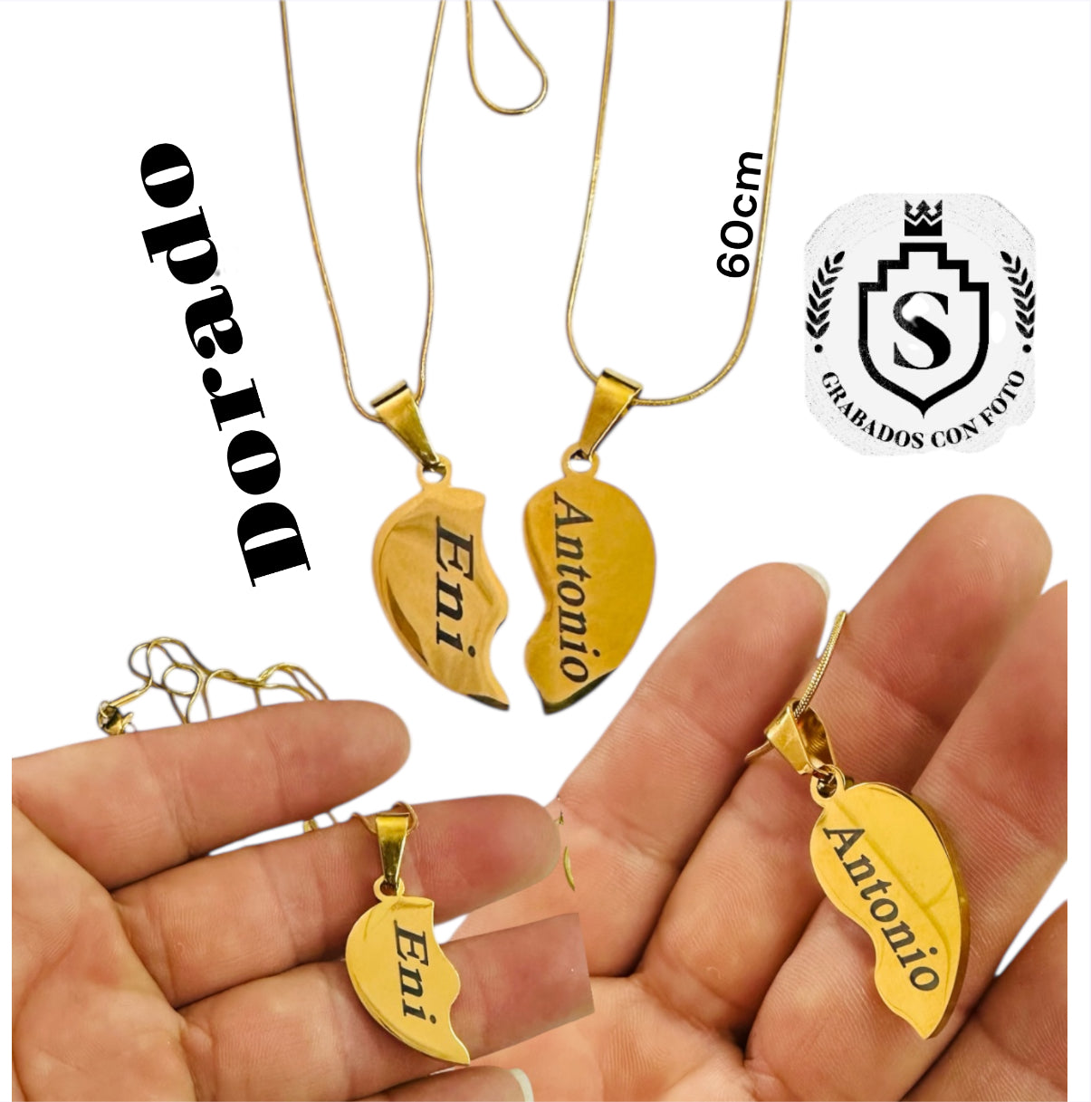 Corazón, doble personalizado atu gusto