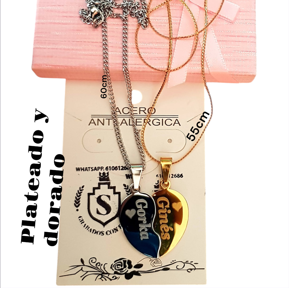 Corazón, doble personalizado atu gusto