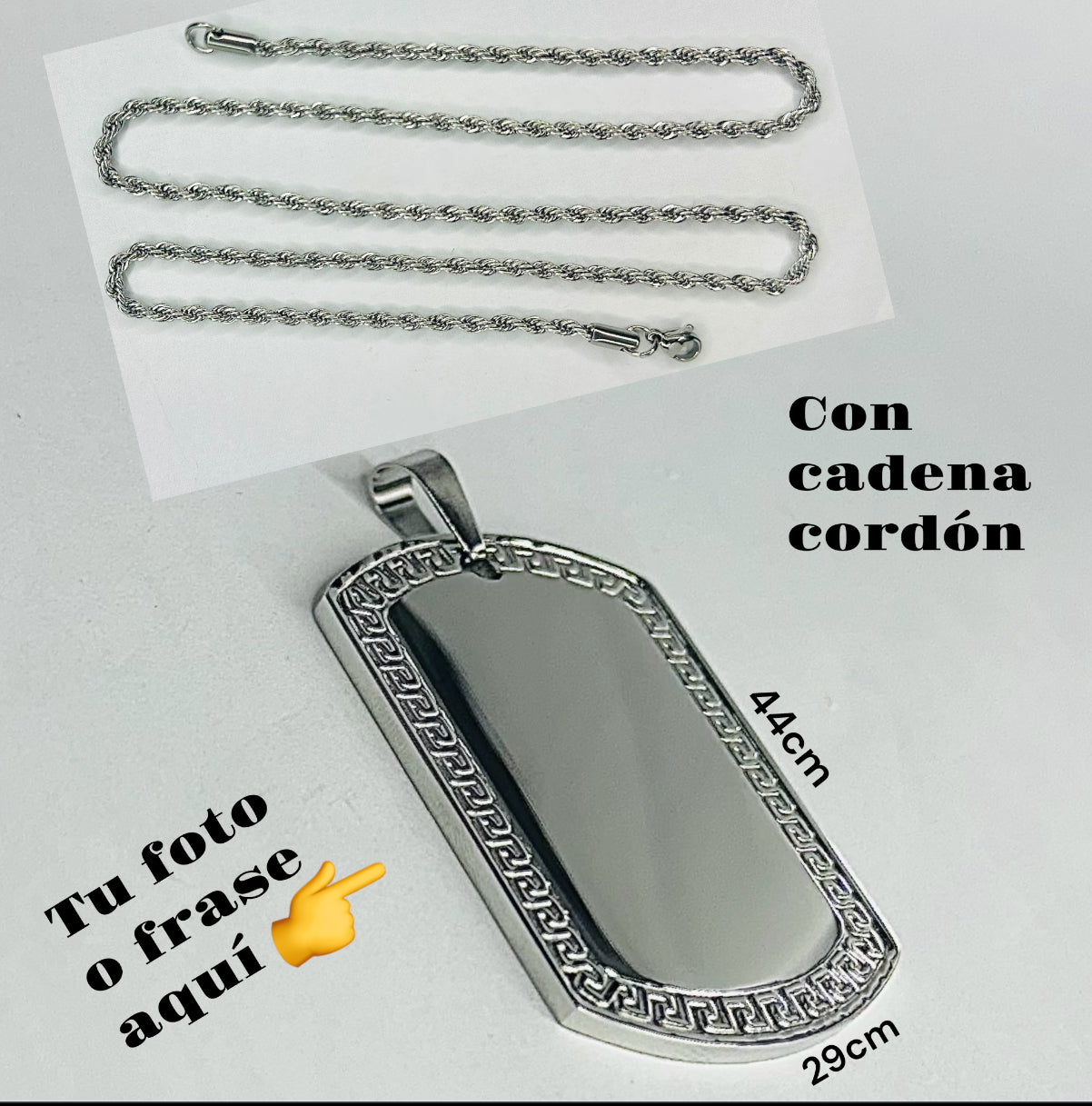colgante condije bordes elegantes personalizado