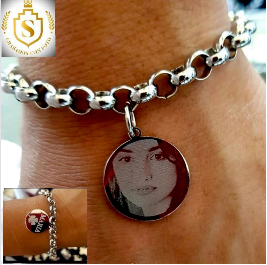 PULSERAS CON TU FOTO O NOMBRES