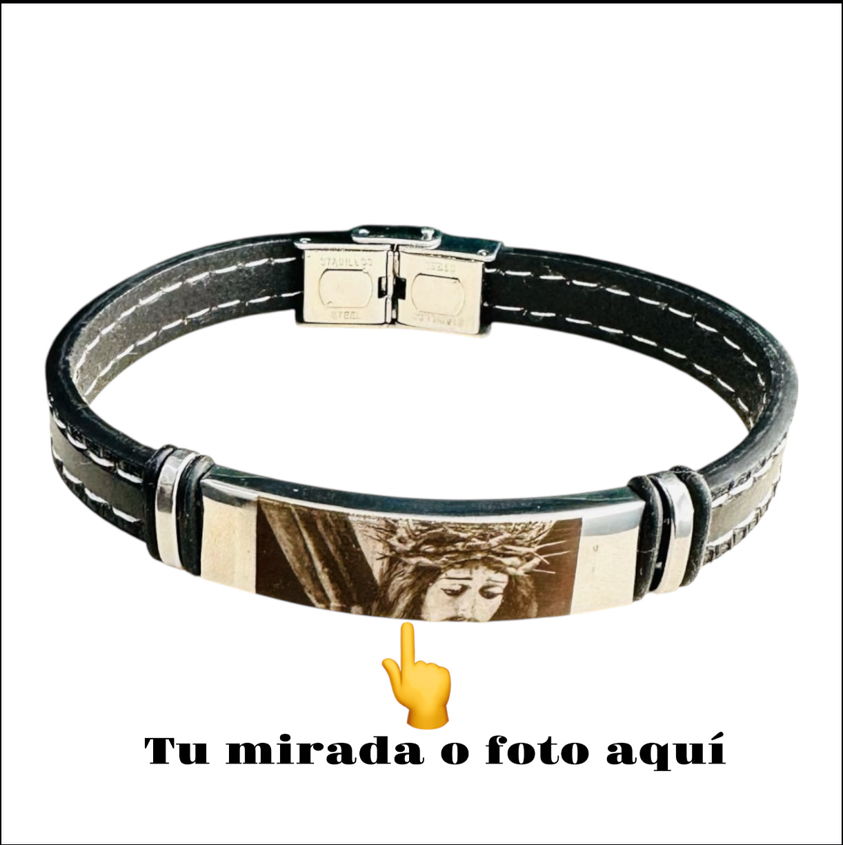 pulsera con foto o mirada
