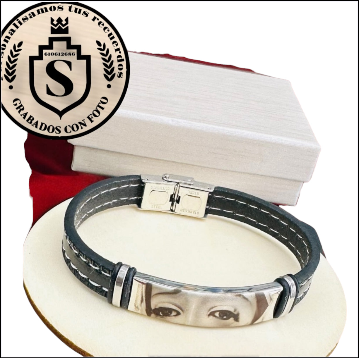 pulsera con foto o mirada