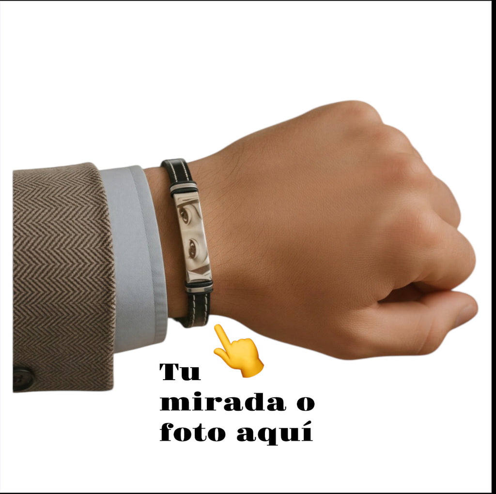pulsera con foto o mirada