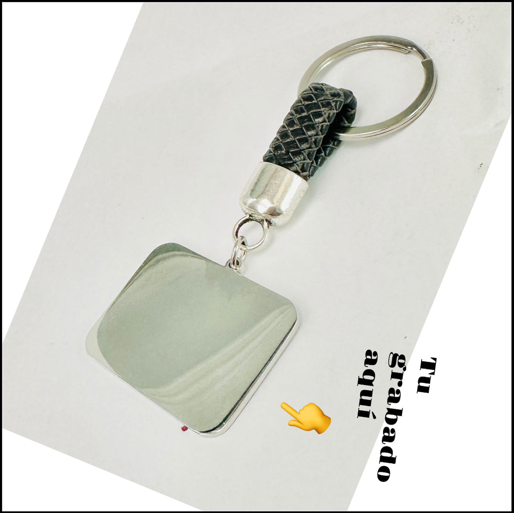 Llavero con cuero personalizado