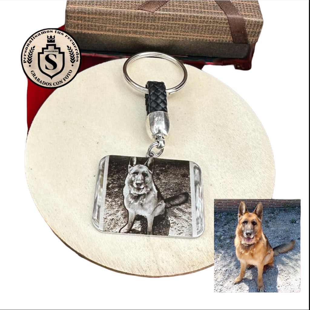 Llavero con cuero personalizado